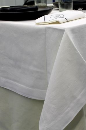 Mantel Natural Blanco [140x140cm] - 100% Lino - 1